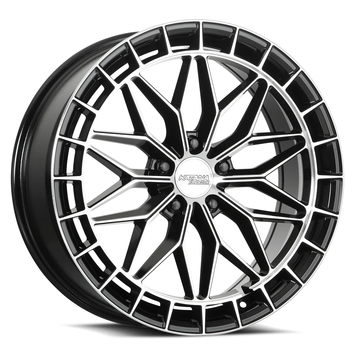 Kr12 Gloss Silver Machined Face Rims 18x8 5x108 ET40