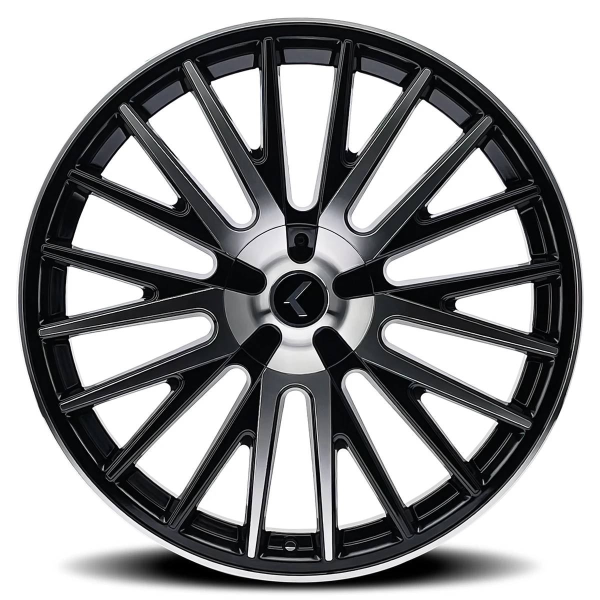22 Inch Gloss Black Machined 5X100 Rims KR185-22803BM38