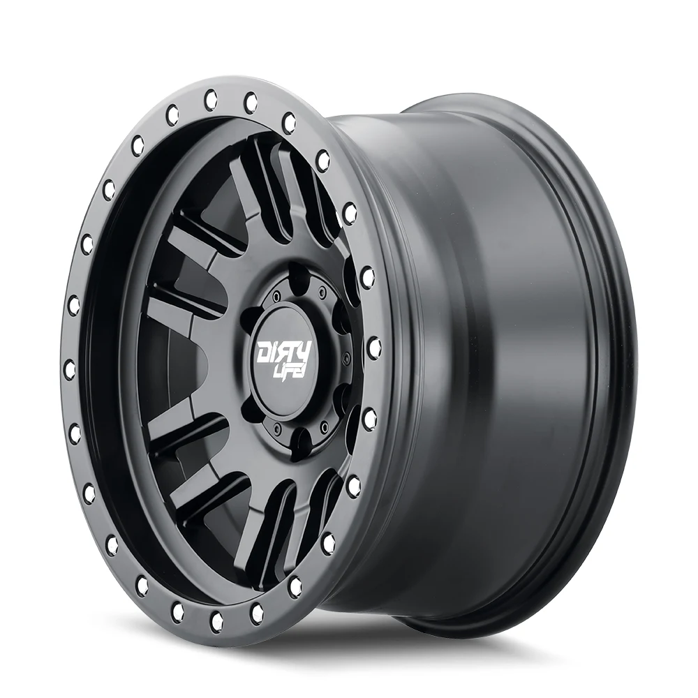 Canyon Pro Satin Black Rims for Jeep Wrangler, Jeep Grand Cherokee, Jeep Gladiator