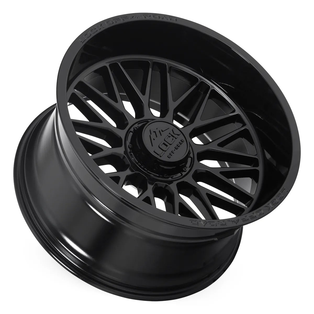 20 Inch Lock Extreme Gloss Black 8 Lug Rims APEX-2986GB