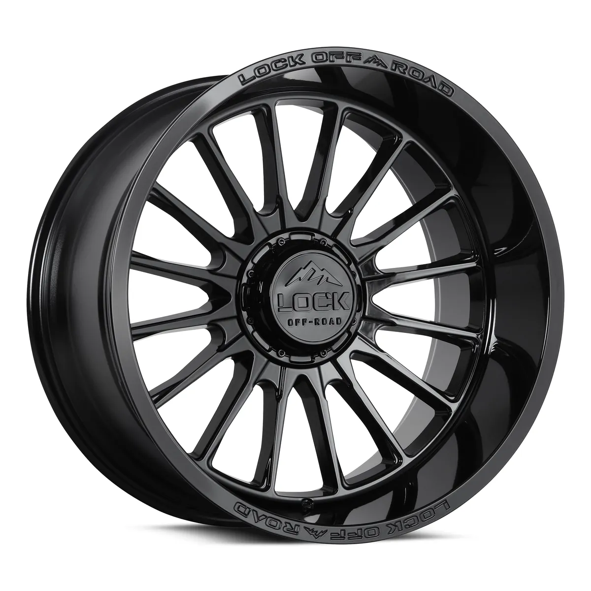 Striker Lock Extreme Gloss Black Rims for Dodge Ram 2500, Dodge Ram 3500, Chevy Silverado 2500 Classic