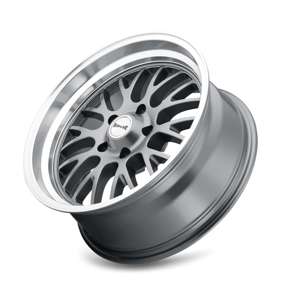 20 Inch Gloss Grey Machined 5X12065 Rims 607-2861G