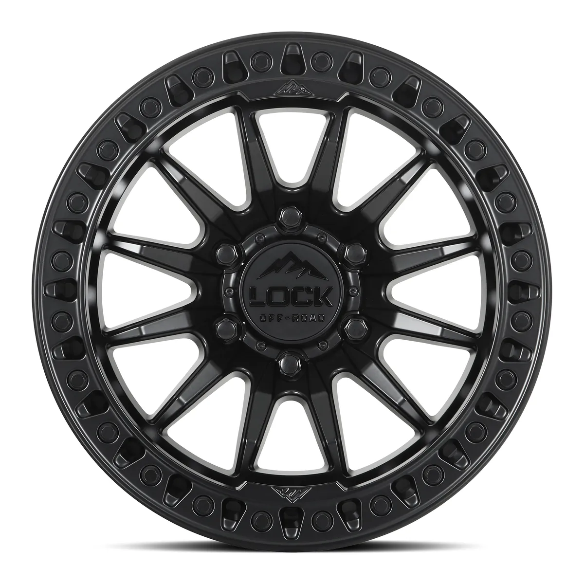 Lock Off-Road Trail Matte Black With Matte Black Ring Wheel