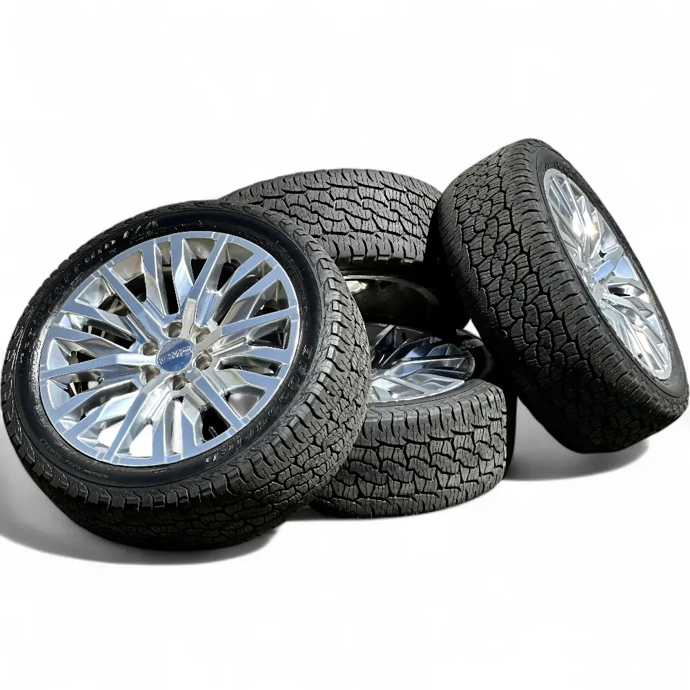 GMC + BFGoodrich GMC 18 Spoke Polished 22x9.0 Wheels 6x139.7 Rims with BFGoodrich Trail-Terrain T/A 285/45R22 Tires Wheel & Tire Package - View 5