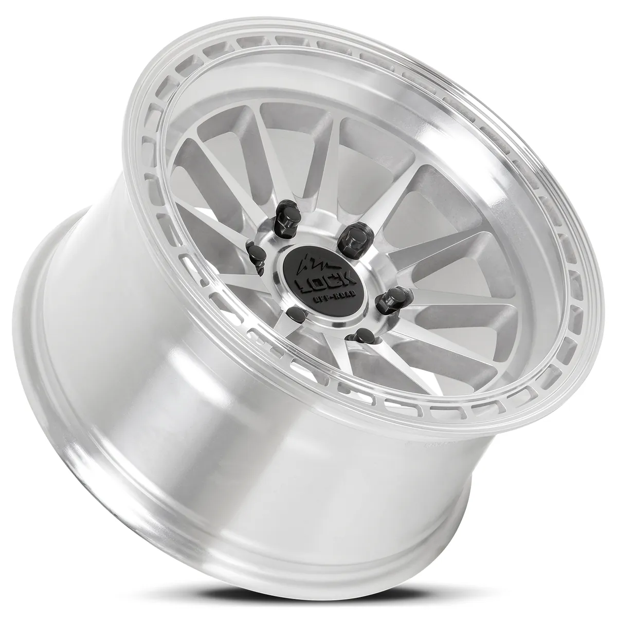17 Inch Machined With Clear Coat 5 Lug Rims BAJA-7854MC