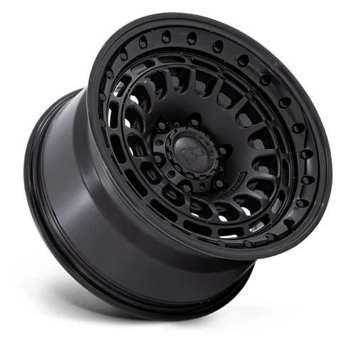 BR014 SAHARA MATTE BLACK W/ GLOSS BLACK LIP Rims for Jeep Wrangler, Jeep Grand Cherokee, Jeep Gladiator