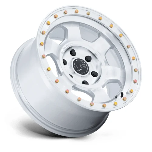 BR029 TROOPER GLOSS SILVER W/ MACHINED FACE Rims for Toyota Tacoma, Toyota 4Runner, Chevy Silverado
