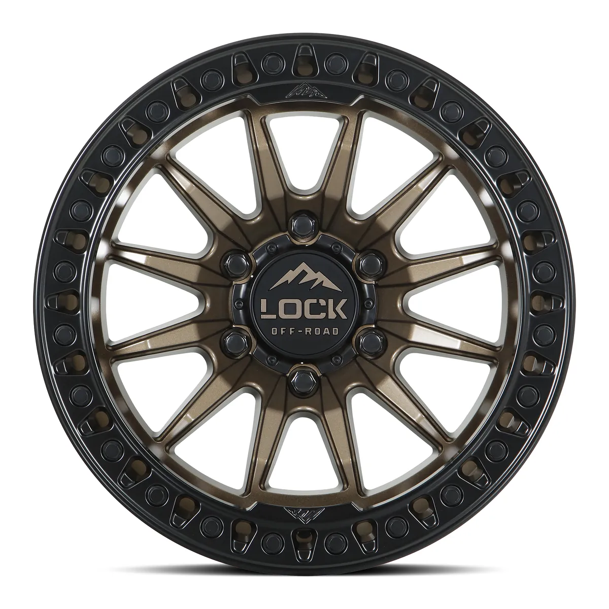 Lock Off-Road Trail Matte Bronze With Matte Black Ring Wheel