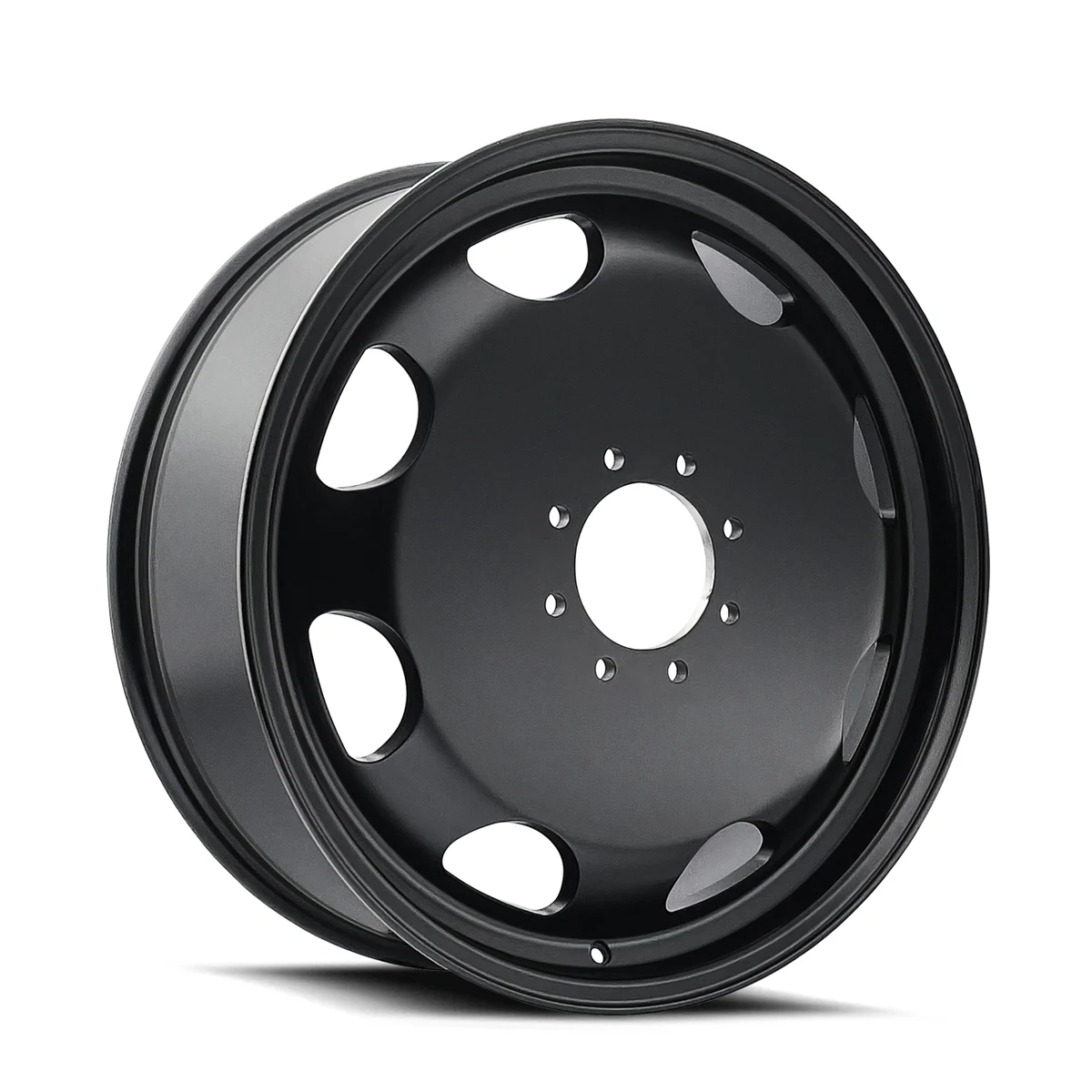 22x8.25 Summit Dually Matte Black Wheels 8x200 Bolt Pattern ET100 22x8.25 Summit Dually Matte Black Wheels 8x200 Bolt Pattern ET100