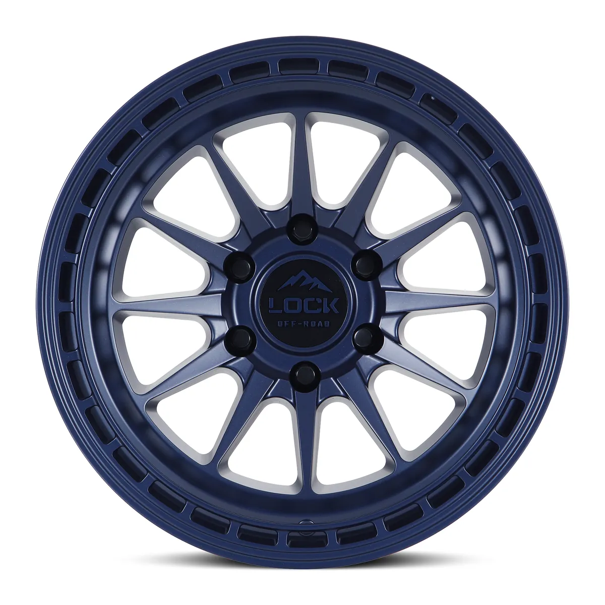 Lock Off-Road Baja Matte Blue Wheel