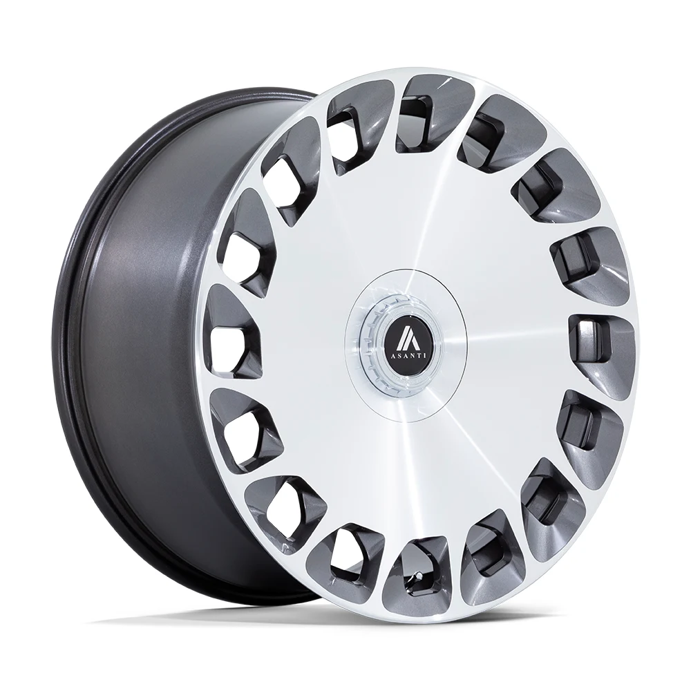 ASANTI BLACK AB045 ARISTOCRAT Wheels GLOSS PLATINUM BRIGHT MACH FC 20x9 Rims 5X112/5X114.3mm ET+35mm 20x10.5 AB045 ARISTOCRAT GLOSS PLATINUM BRIGHT MACH FC Wheels 5X112/5X114.3 Bolt Pattern ET40