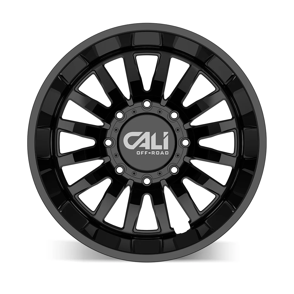 Summit Dually Gloss Black Rims 22x8.25 8x210 ET-232