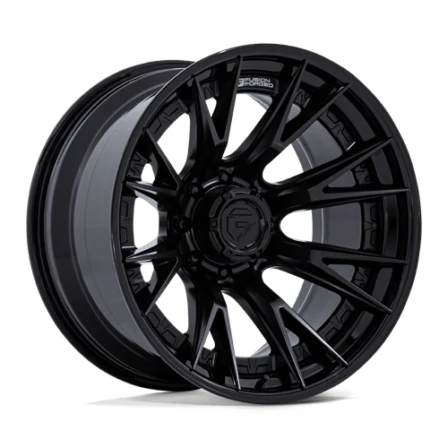 Fuel 1PC FC402 CATALYST MATTE BLACK W/ GLOSS BLACK LIP Wheel Fuel 1PC FC402 CATALYST MATTE BLACK W/ GLOSS BLACK LIP Wheel