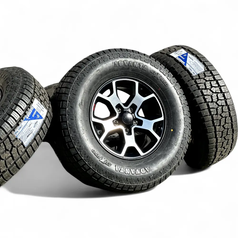 Jeep + Advanta Jeep 5 Y-Spoke Black Machined 17x7.5 Wheels 5x127 Rims with Advanta ATX-850 285/70R17 Tires Wheel & Tire Package - View 2