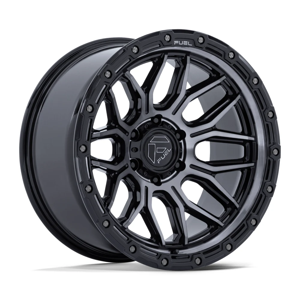 Fuel 1PC FC881 SURGE GLOSS BLACK MACHINED W/ GTCC 20 Inch Wheels