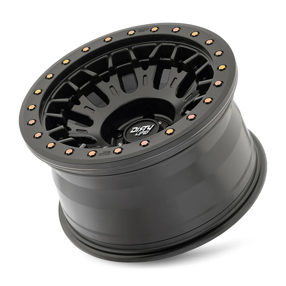 17 Inch Satin Black 5 Lug Jeep Rims 9317-7973MB
