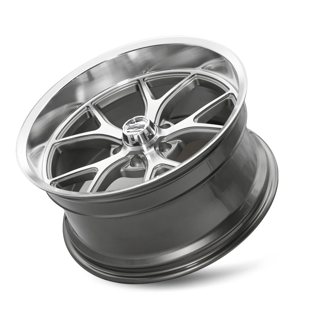20 Inch Gloss Grey With Diamond Cut Face And Lip 5X12065 Rims 661-2861GGD
