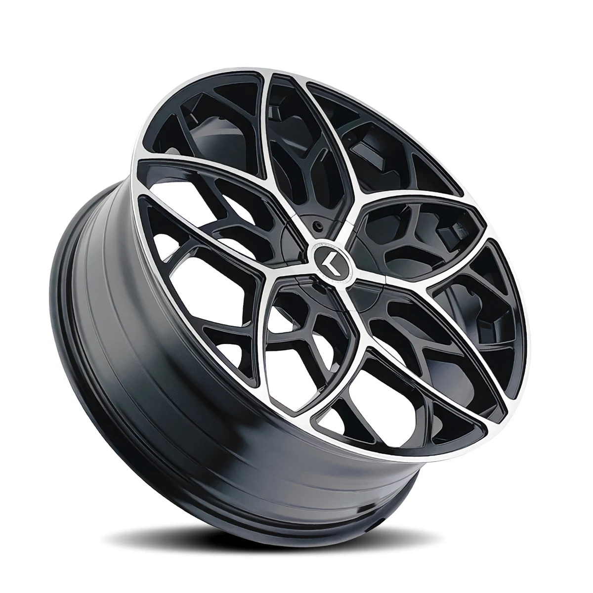 Ricochet Gloss Black Machined Rims 22x8.5 5x112 ET38