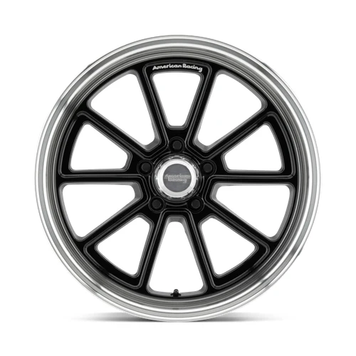 VN510 DRAFT GLOSS BLACK W/ DIAMOND CUT LIP Rims for Jeep Wrangler, Jeep Grand Cherokee, Jeep Gladiator