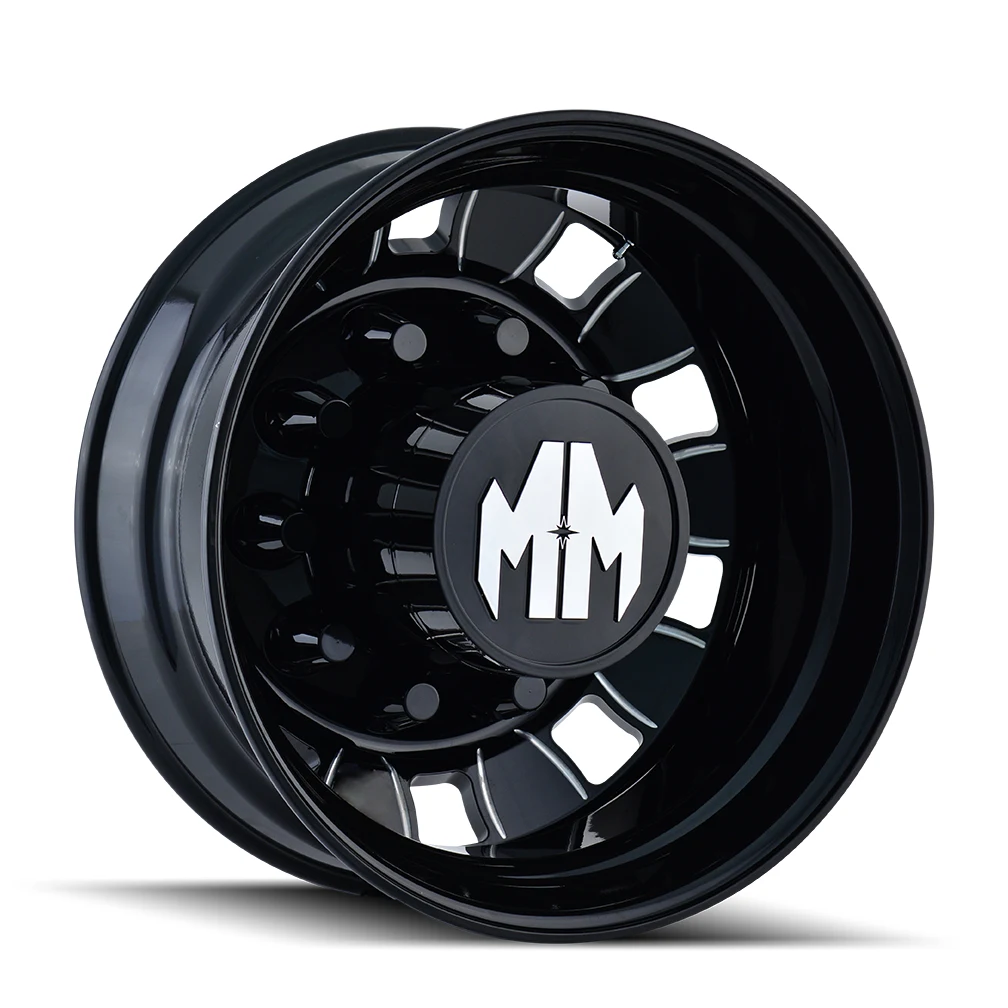24.5 Inch Matte Black 10X28575 Rims 8180-245810BI
