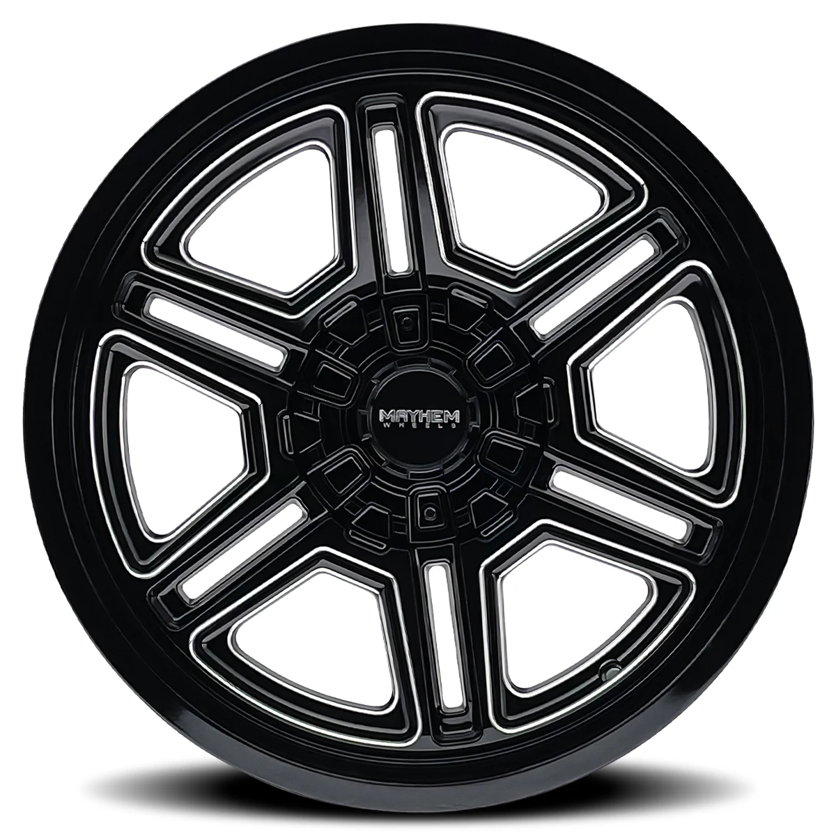 20 Inch Gloss Black Milled 8 Lug Rims 8117-2181BM