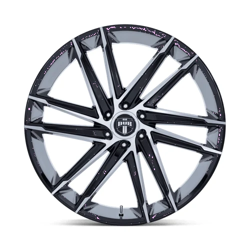 26 Inch GLOSS BLACK W/ MACHINED FACE 6 Lug Rims DC275BD26106825