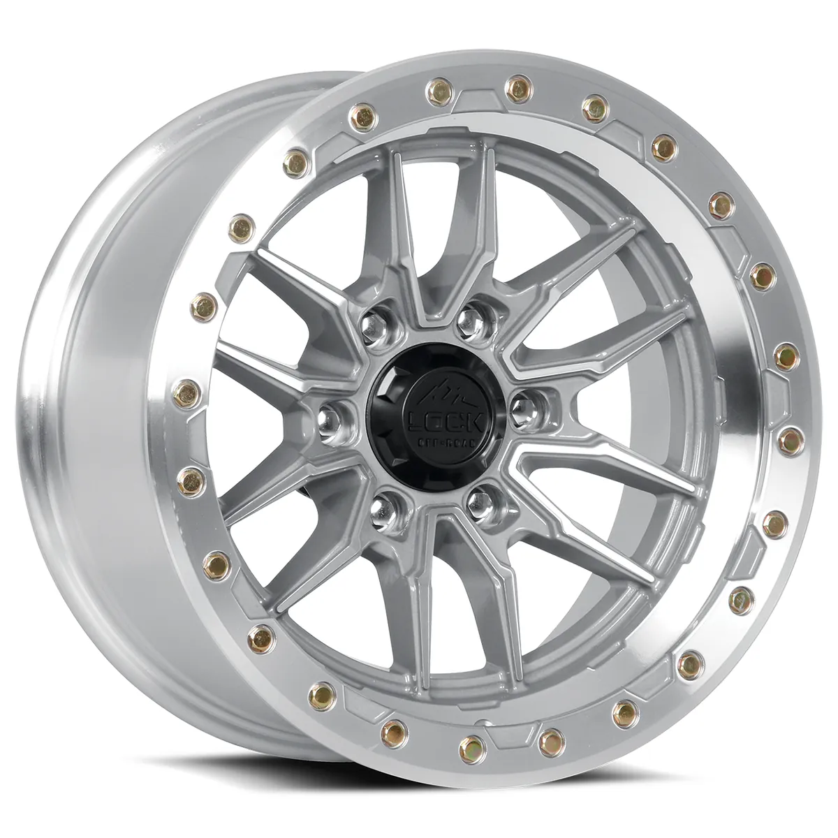 Krawler Machined With Clear Coat Rims for Toyota Tacoma, Toyota 4Runner, Chevy Silverado