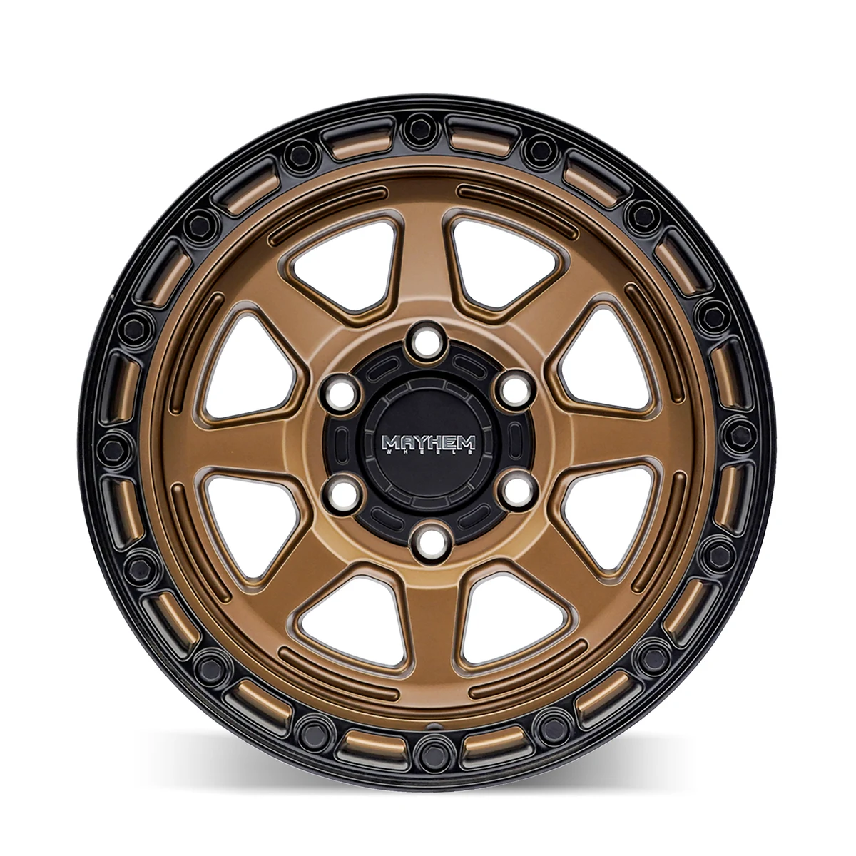 17 Inch Satin Bronze/Black Lip 5 Lug Jeep Rims 8306-7873BZ