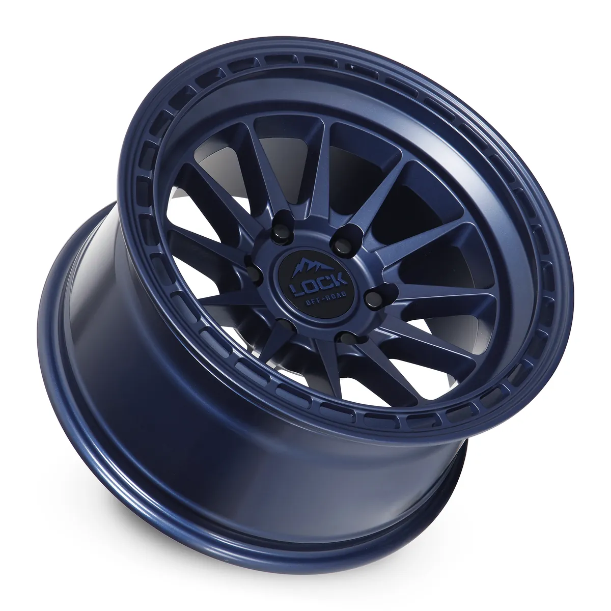 17 Inch Matte Blue 5 Lug Jeep Rims BAJA-7957BLUE