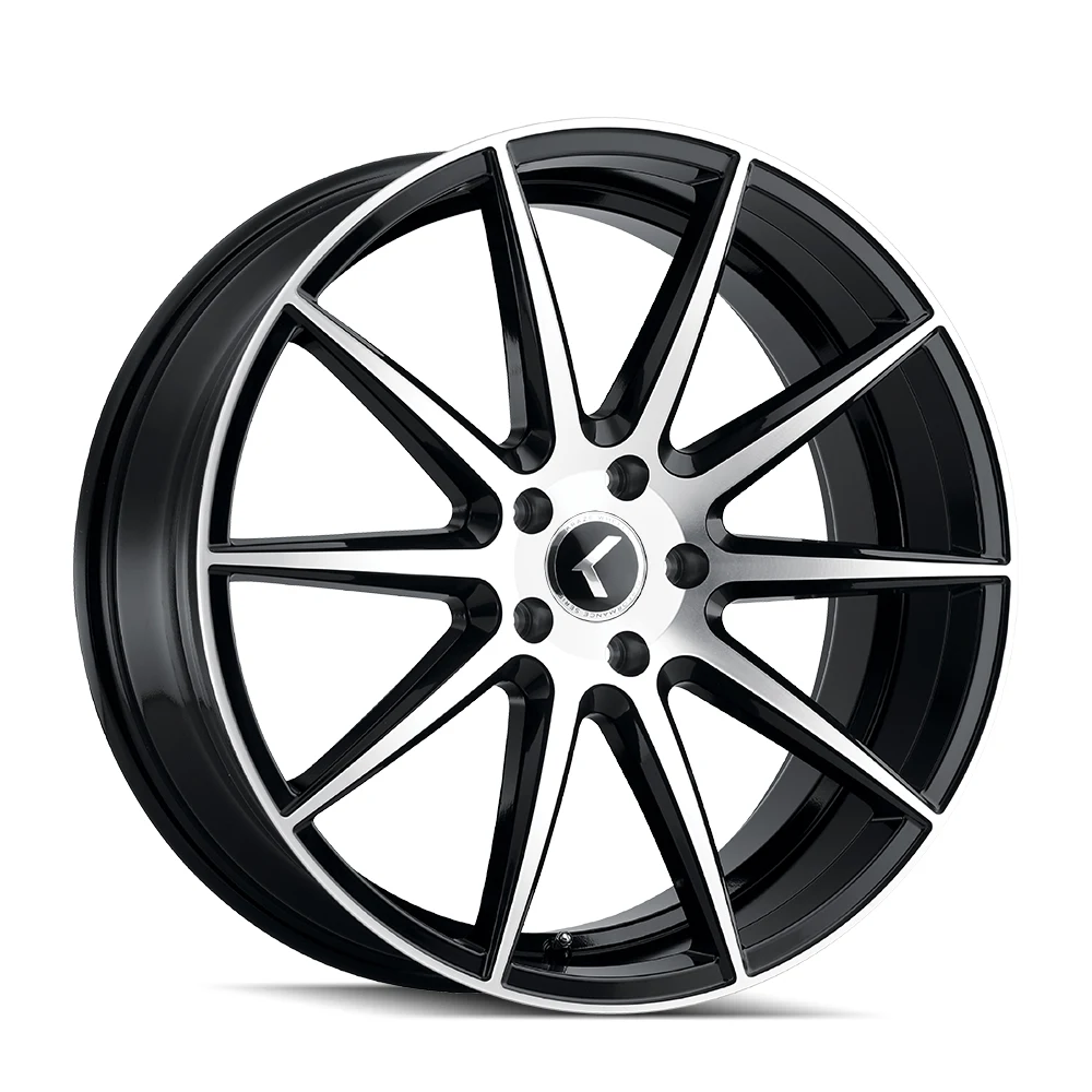 Kraze Cosmos Gloss Black Machined Wheel Kraze Cosmos Gloss Black Machined Wheel