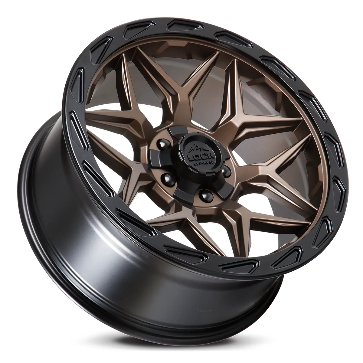 17 Inch Matte Bronze With Matte Black Ring 5X1275X1397 Rims MATRIX-7921MRMBR
