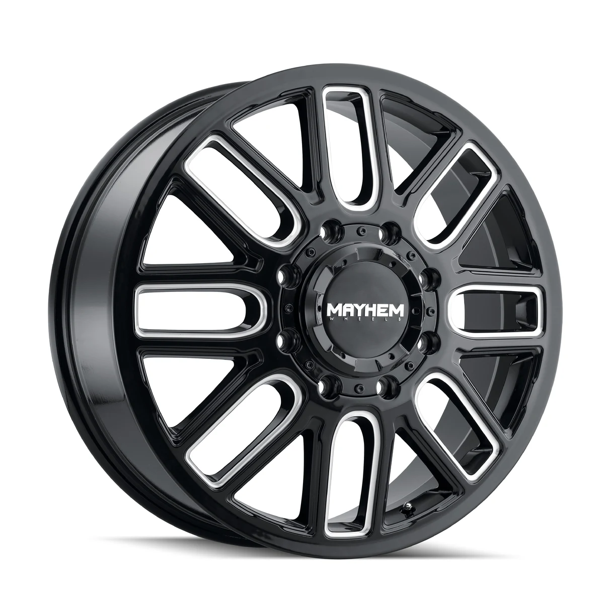 Mayhem Cogent Dually Gloss Black Milled Wheel Mayhem Cogent Dually Gloss Black Milled Wheel