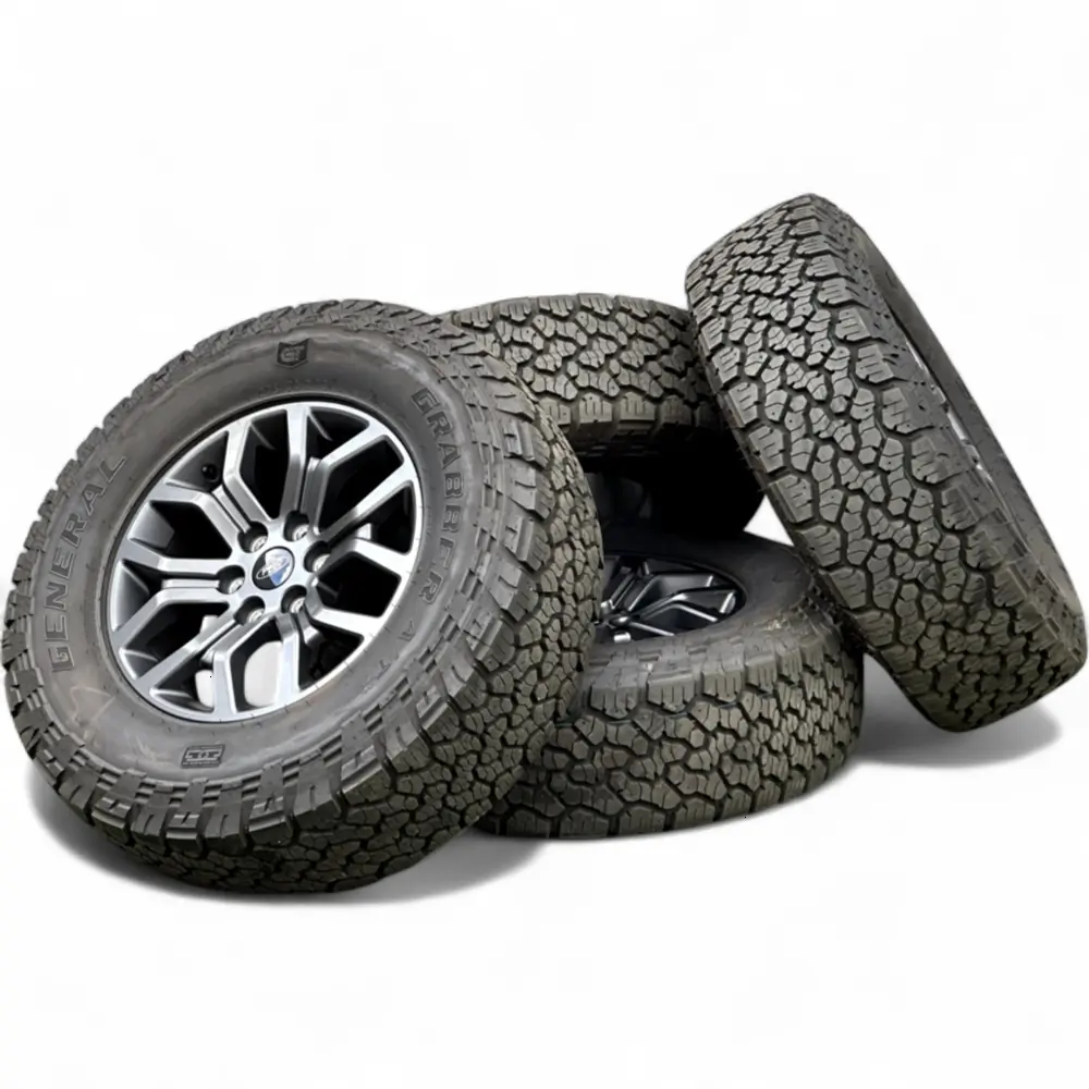 Ford + General Ford Tremor Charcoal Grey 18x7.5 Wheels 6x135 Rims with General Grabber A/TX 275/70R18 Tires Wheel & Tire Package - View 5