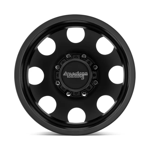AR204 BAJA DUALLY SATIN BLACK Rims for Dodge Ram 2500, Dodge Ram 3500, Chevy Silverado 2500 Classic