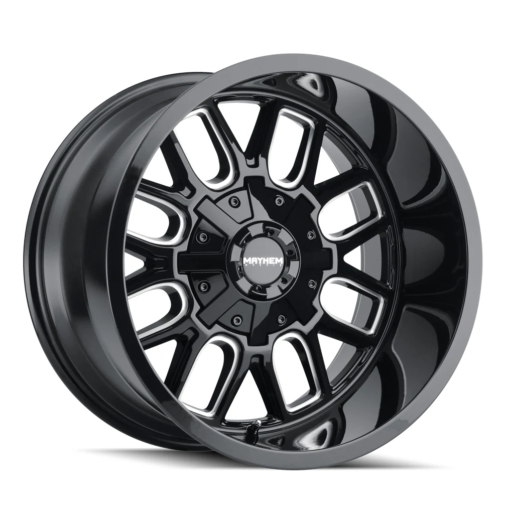 Mayhem Cogent Gloss Black Milled Wheel Mayhem Cogent Gloss Black Milled Wheel
