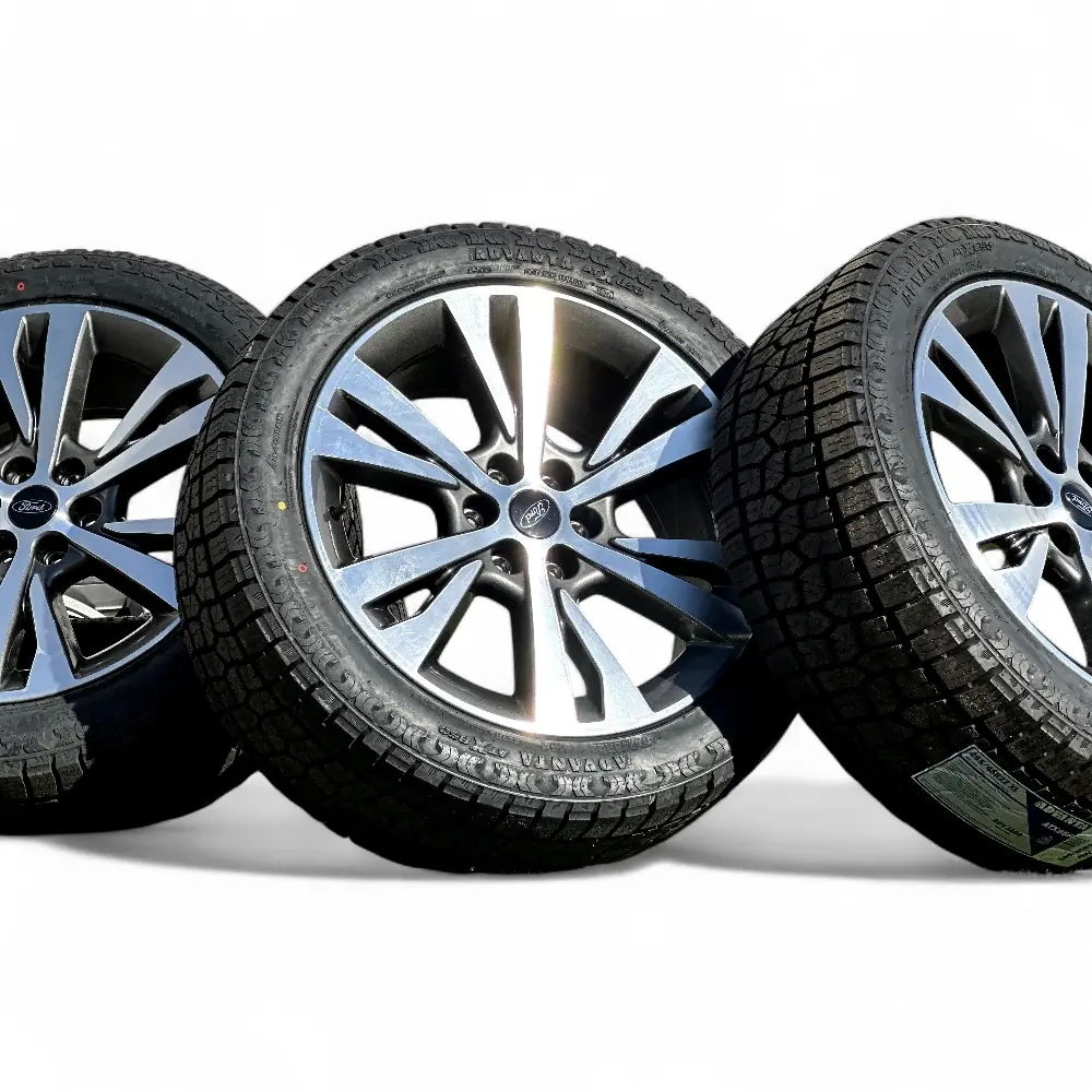 Ford + Advanta Ford 6 Double Spoke Dark Grey Machined 22x9.5 Wheels 6x135 Rims with Advanta ATX-850 285/45R22 Tires Wheel & Tire Package - View 5