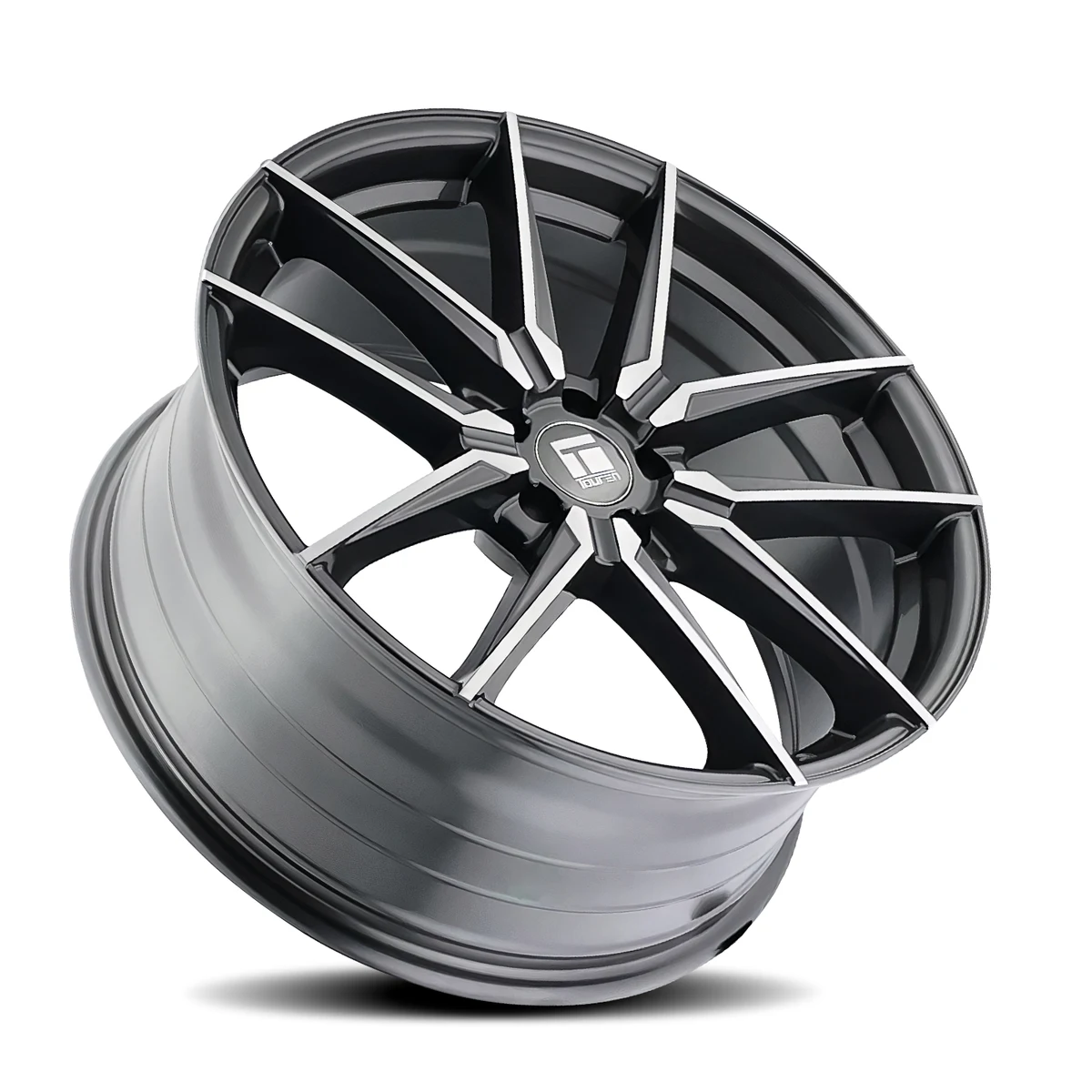 Tr94 Gloss Graphite Brushed With Dark Rims 19x8.5 5x112 ET35