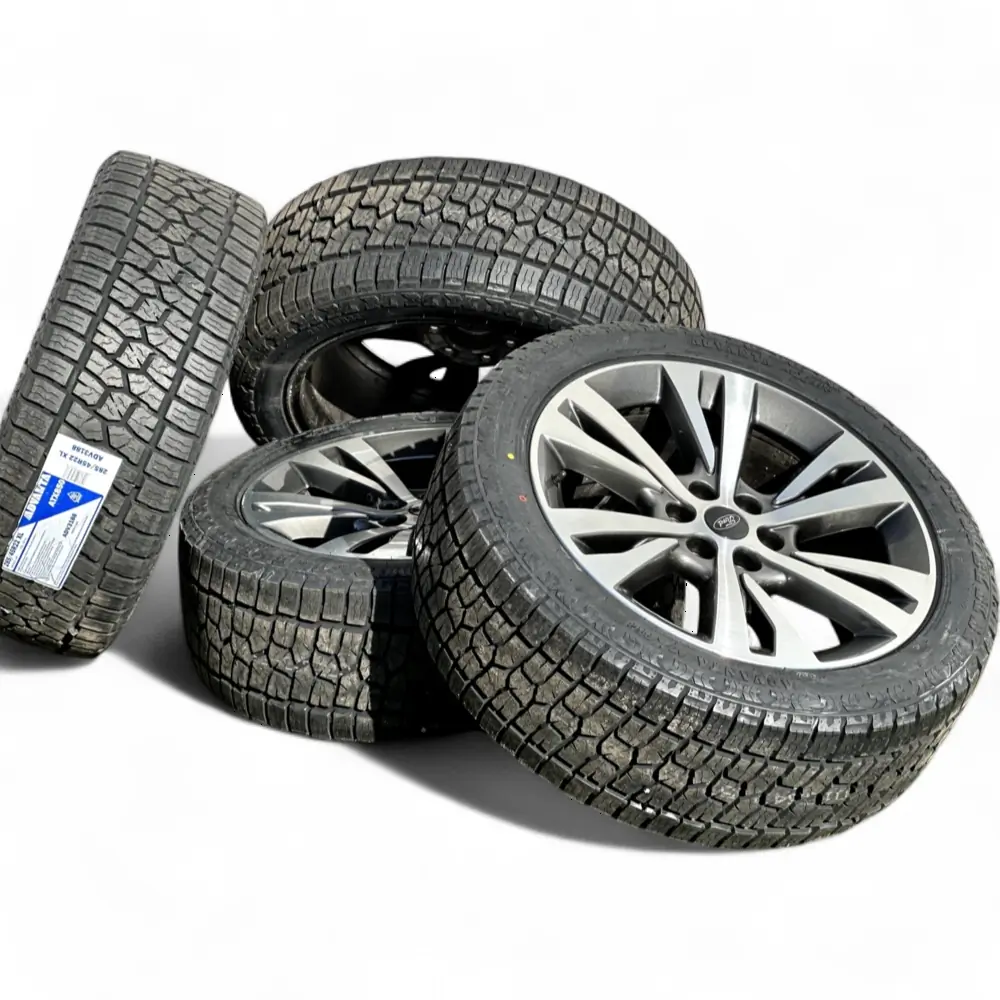 Ford + Advanta Ford 6 Double Spoke Dark Grey Machined 22x9.5 Wheels 6x135 Rims with Advanta ATX-850 285/45R22 Tires Wheel & Tire Package - View 6