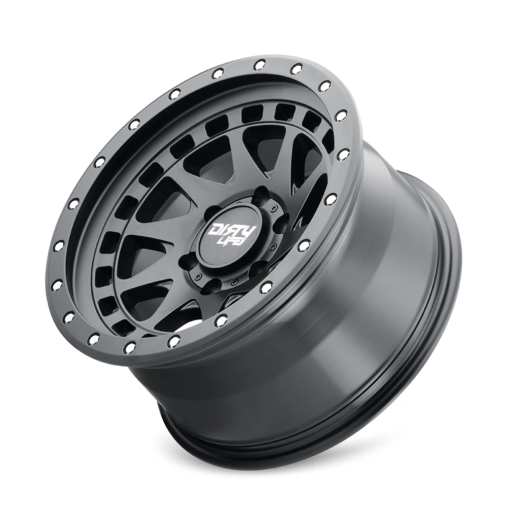 17 Inch Satin Black 6 Lug Rims 9311-7983MB12