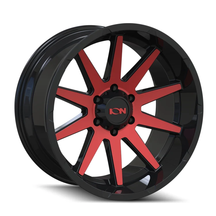 Ion Alloy 143 Gloss Black Red Machined Wheel Ion Alloy 143 Gloss Black Red Machined Wheel