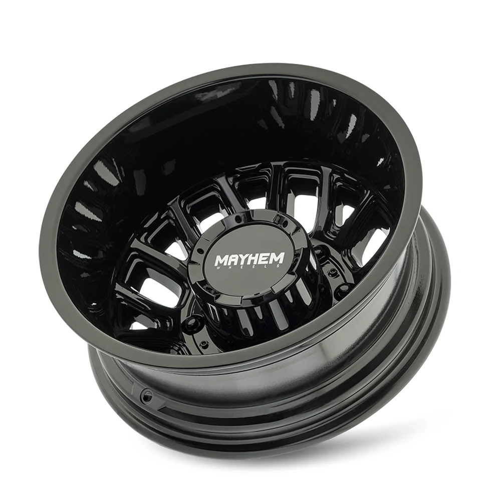 17 Inch Gloss Black 8 Lug Rims 8107D-7681BR