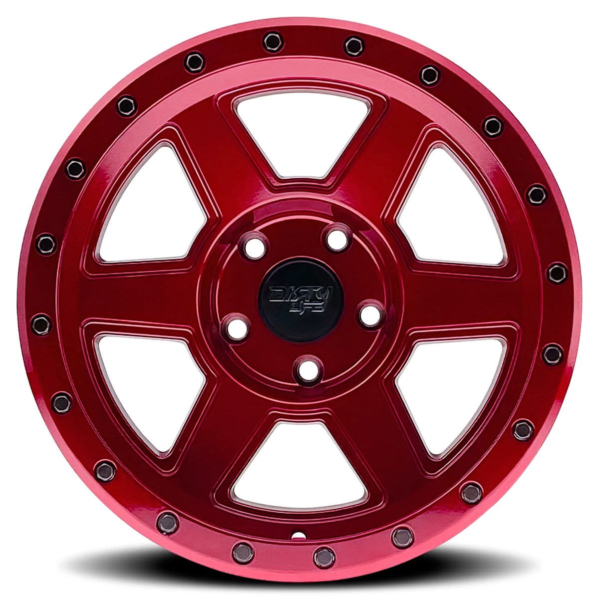17 Inch Crimson Candy Red 6 Lug Rims 9315-7983R12