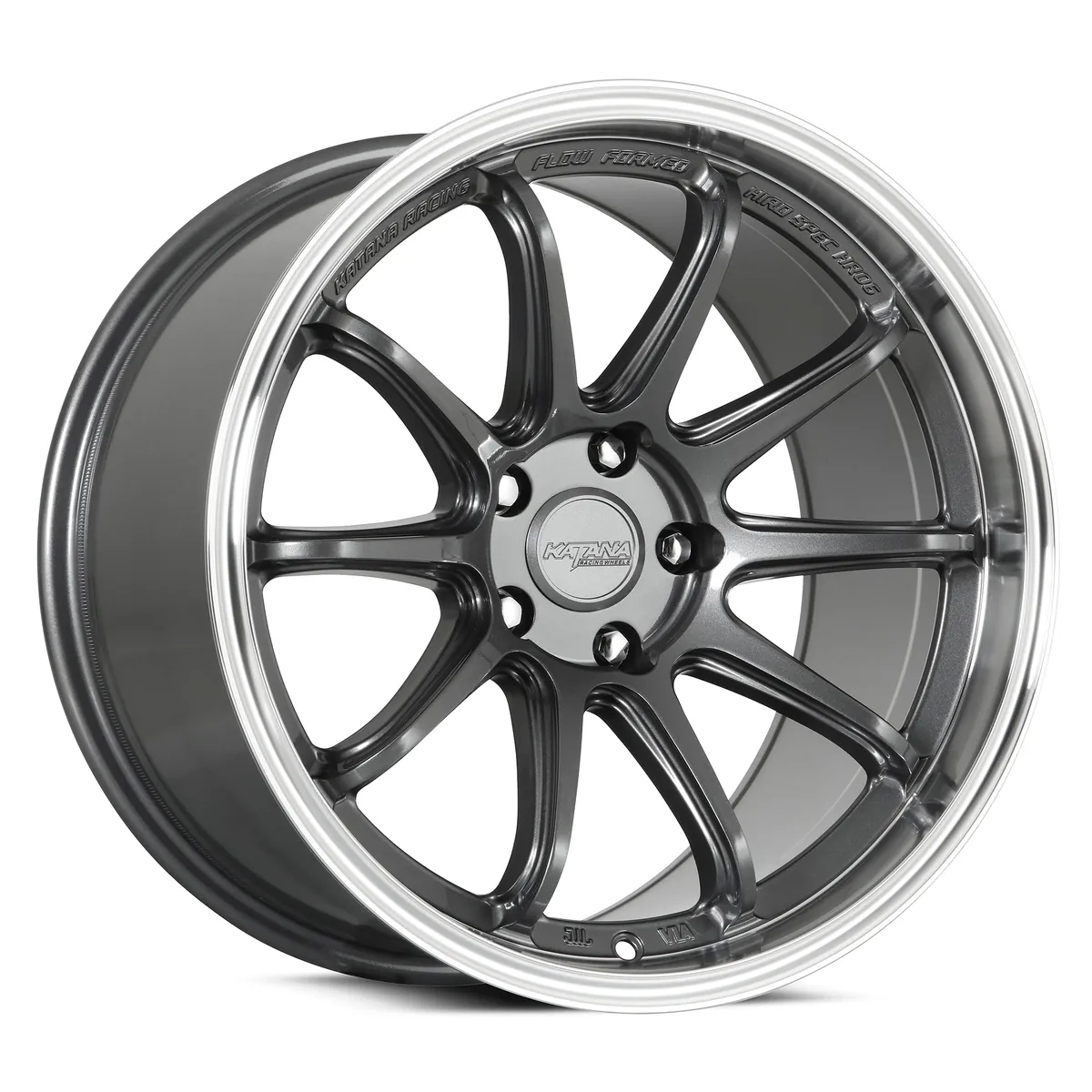 Hr06 Gloss Gunmetal M Lip Rims for Honda Civic, Honda Accord, Toyota Camry