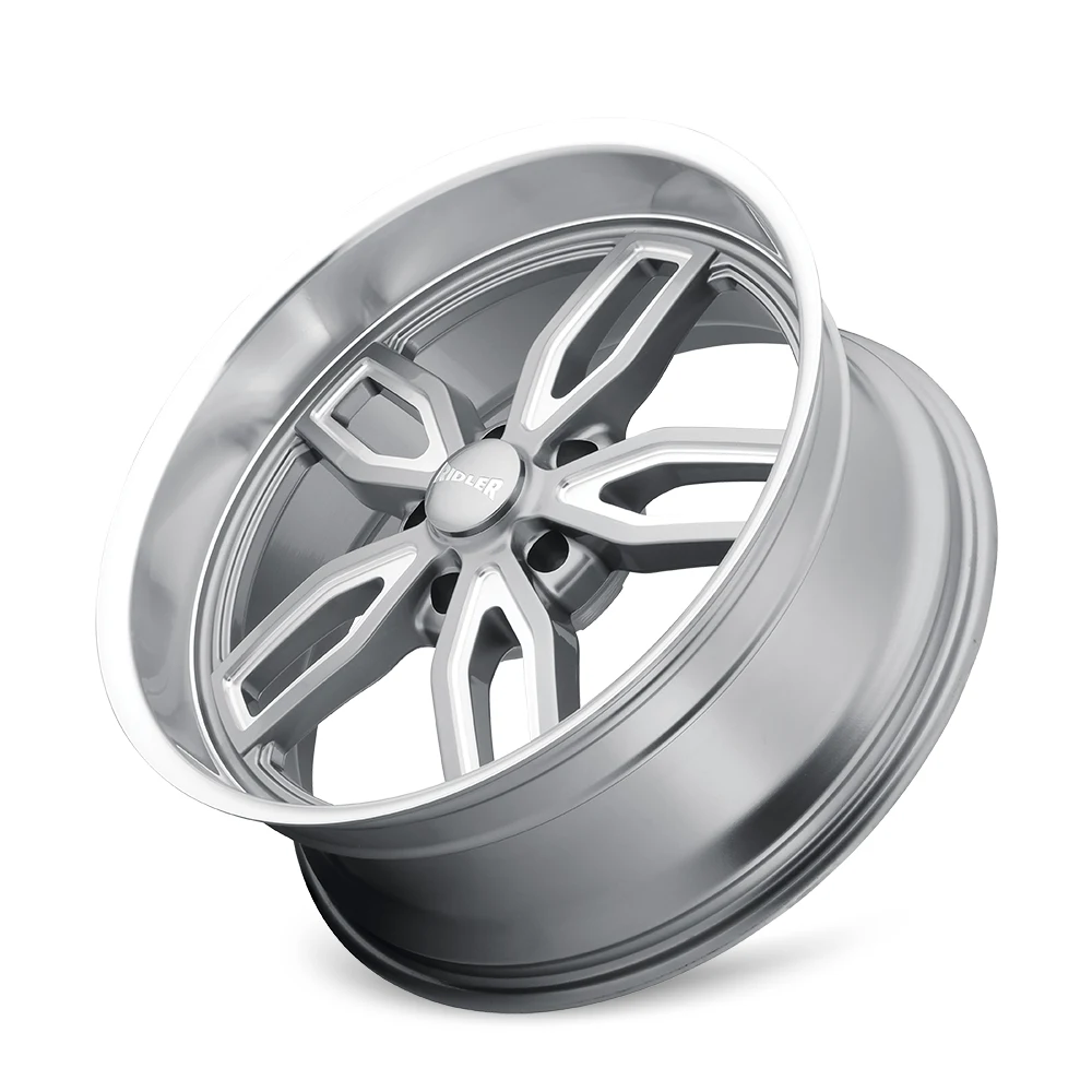 18 Inch Gloss Grey Milled 5 Lug Rims 608-8865G