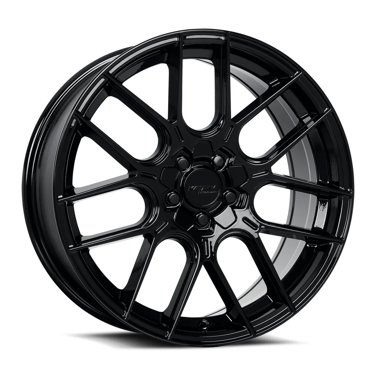 Kr04 Gloss Black Rims 18x8 5X112/5X114.3 ET40