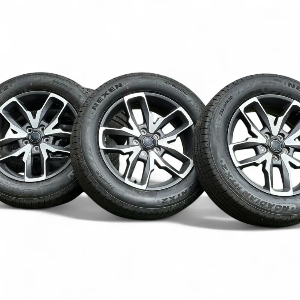 Jeep + Nexen Jeep 10 Spoke Charcoal Machined 20x8.0 Wheels 5x127mm Rims with Nexen Roadian HTX 2 255/60R20 Tires Wheel & Tire Package - View 3