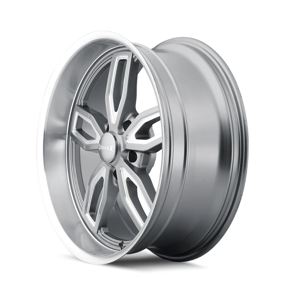 608 Gloss Grey Milled Rims for Honda Civic, Honda Accord, Toyota Camry