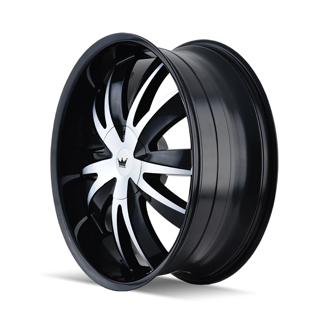 Edge Gloss Black Machined Rims 22x8.5 5x112 ET35