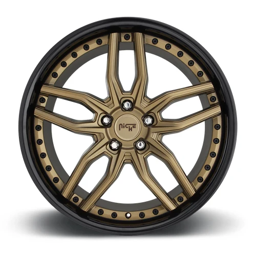 Niche 1PC M195 METHOS MATTE BRONZE BLACK BEAD RING 20 Inch Wheels