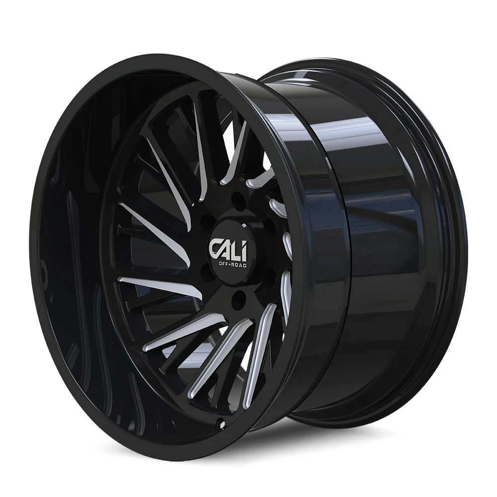 Purge Gloss Black Milled Rims for Toyota Tacoma, Toyota 4Runner, Chevy Silverado